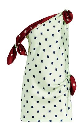 Marina Moscone Marina Moscone Tabard Tie Mini Dress