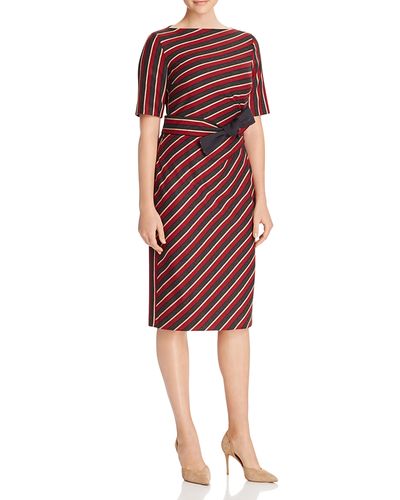 Marina Rinaldi Dupe Weekend Max Mara Palato Asymmetric Stripe Dress