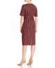Marina Rinaldi Dupe Weekend Max Mara Palato Asymmetric Stripe Dress - 2