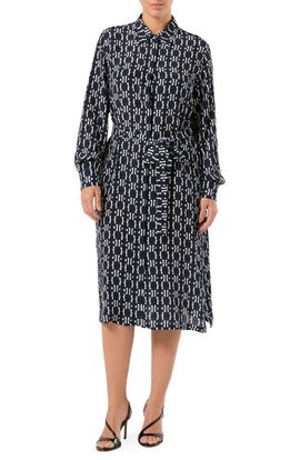 Marina Rinaldi Marina Rinaldi Fatuo Long Sleeve Shirtdress