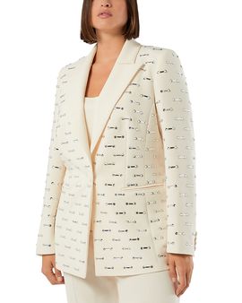 Marina Rinaldi Marina Rinaldi Geometric Rhinestone Blazer