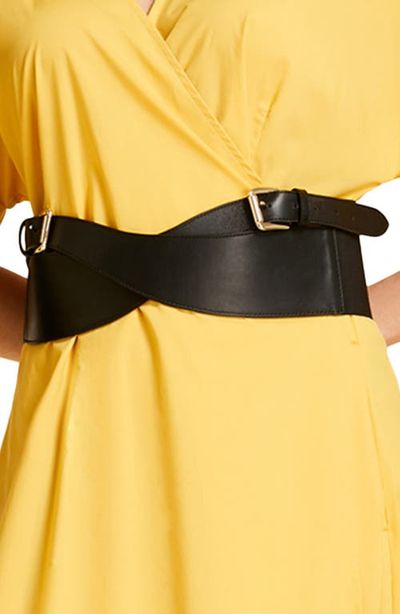 Marina Rinaldi Marina Rinaldi Liguria Crossover Leather Belt