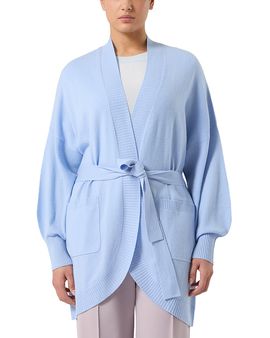 Marina Rinaldi Marina Rinaldi Mrnelmo Light Blue Cashmere Cardigan