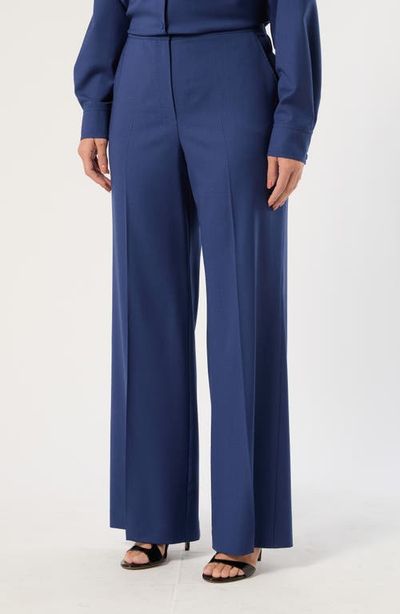 Marina Rinaldi Marina Rinaldi Nancella Wide Leg Virgin Wool Trousers