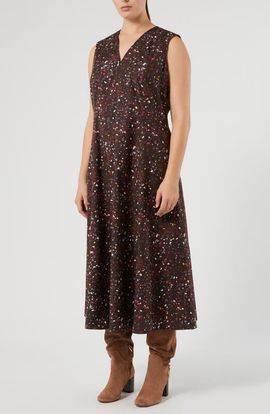 Marina Rinaldi Marina Rinaldi Print Cotton Sleeveless Dress