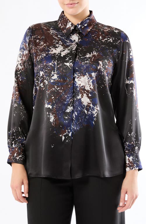 Marina Rinaldi Marina Rinaldi Print Silk Shirt