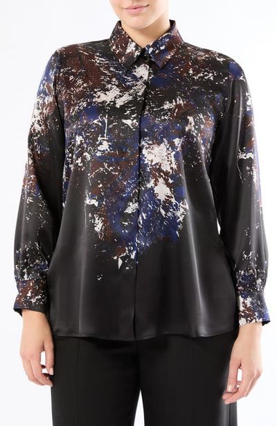 Marina Rinaldi Marina Rinaldi Print Silk Shirt