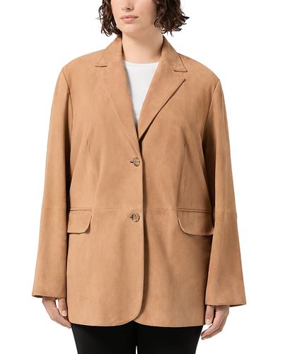 Marina Rinaldi Marina Rinaldi Suede Oversized Blazer