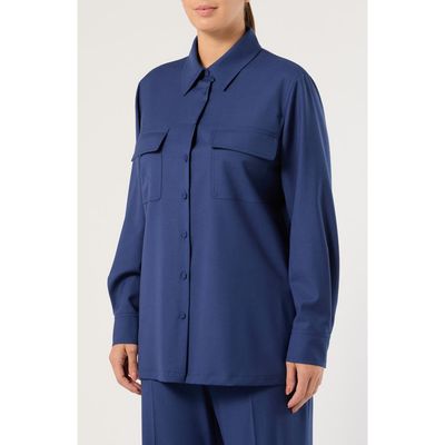 Marina Rinaldi Marina Rinaldi Virgin Wool Shirt Jacket