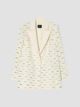 Marina Rinaldi Marina Rinaldi Women's Rhinestone Detail Cady Blazer Jacket