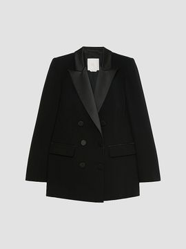Marina Rinaldi Marina Rinaldi Women's Satin Detail Cady Blazer Jacket