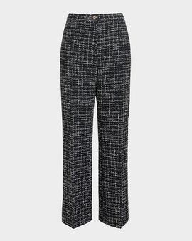 Marina Rinaldi Plus Size Pegaso Straight-Leg Tweed Pants