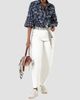 Marina Rinaldi Women's Cotton Bull Barrel Leg Trousers - 2