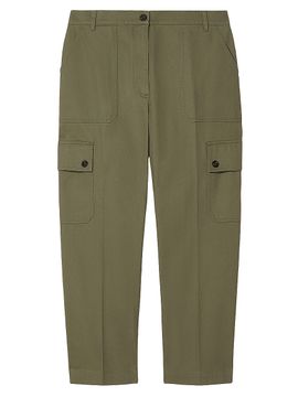 Marina Rinaldi Women's Cotton Gabardine Trousers