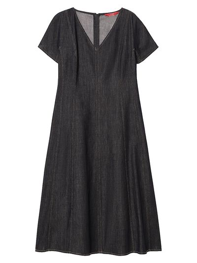 Marina Rinaldi Women's Denim Look Cotton Dress