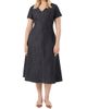 Marina Rinaldi Women's Denim Look Cotton Dress - 3
