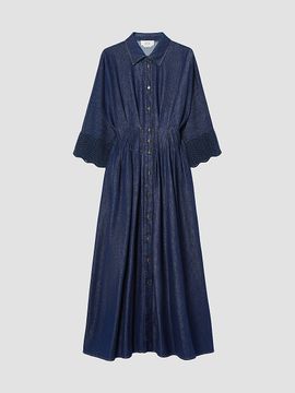 Marina Rinaldi Women's Denim Shirt Dress