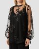 Marina Rinaldi Women's Embroidered Tulle Blouse - 3