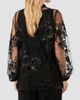 Marina Rinaldi Women's Embroidered Tulle Blouse - 4
