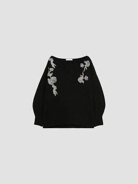 Marina Rinaldi Women's Embroidered Viscose Sweater
