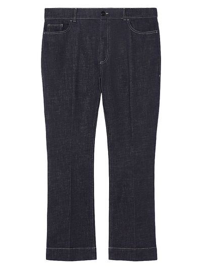 Marina Rinaldi Women's Flared Stretch Cotton Trousers