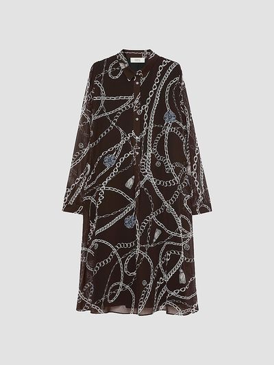 Marina Rinaldi Women's Georgette Print Dress