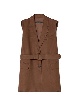 Marina Rinaldi Women's Linen Canvas Gilet