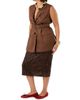 Marina Rinaldi Women's Linen Canvas Gilet - 2