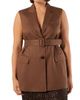 Marina Rinaldi Women's Linen Canvas Gilet - 3