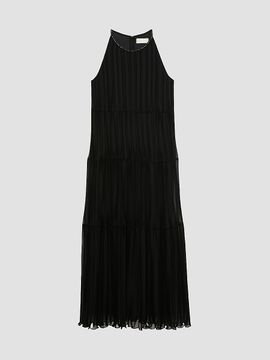 Marina Rinaldi Women's Long Pleated Georgette Dress