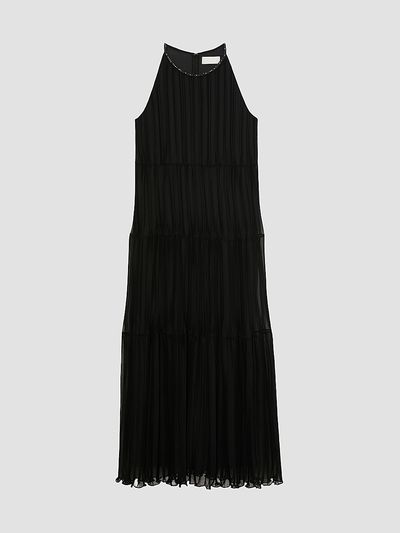 Marina Rinaldi Women's Long Pleated Georgette Dress