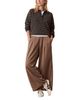 Marine Layer Marine Layer Allison Pleated Wide Leg Trousers - 6