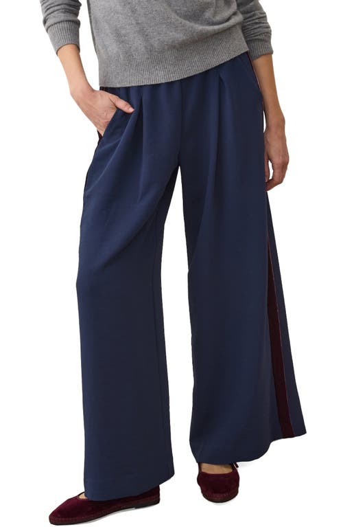 Marine Layer Marine Layer Allison Pull-On Wide Leg Velvet Stripe Pants