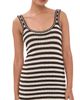 Marine Layer Marine Layer Archive Sweater Mini Dress Brown/White Stripe - 1