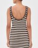 Marine Layer Marine Layer Archive Sweater Mini Dress Brown/White Stripe - 3