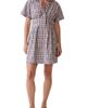 Marine Layer Marine Layer Arden Check Mini Shirtdress - 1