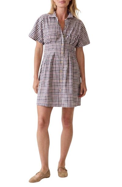 Marine Layer Marine Layer Arden Check Mini Shirtdress