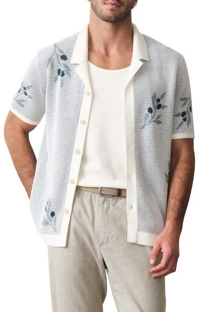 Marine Layer Marine Layer Asher Olivo Cotton Sweater Resort Shirt