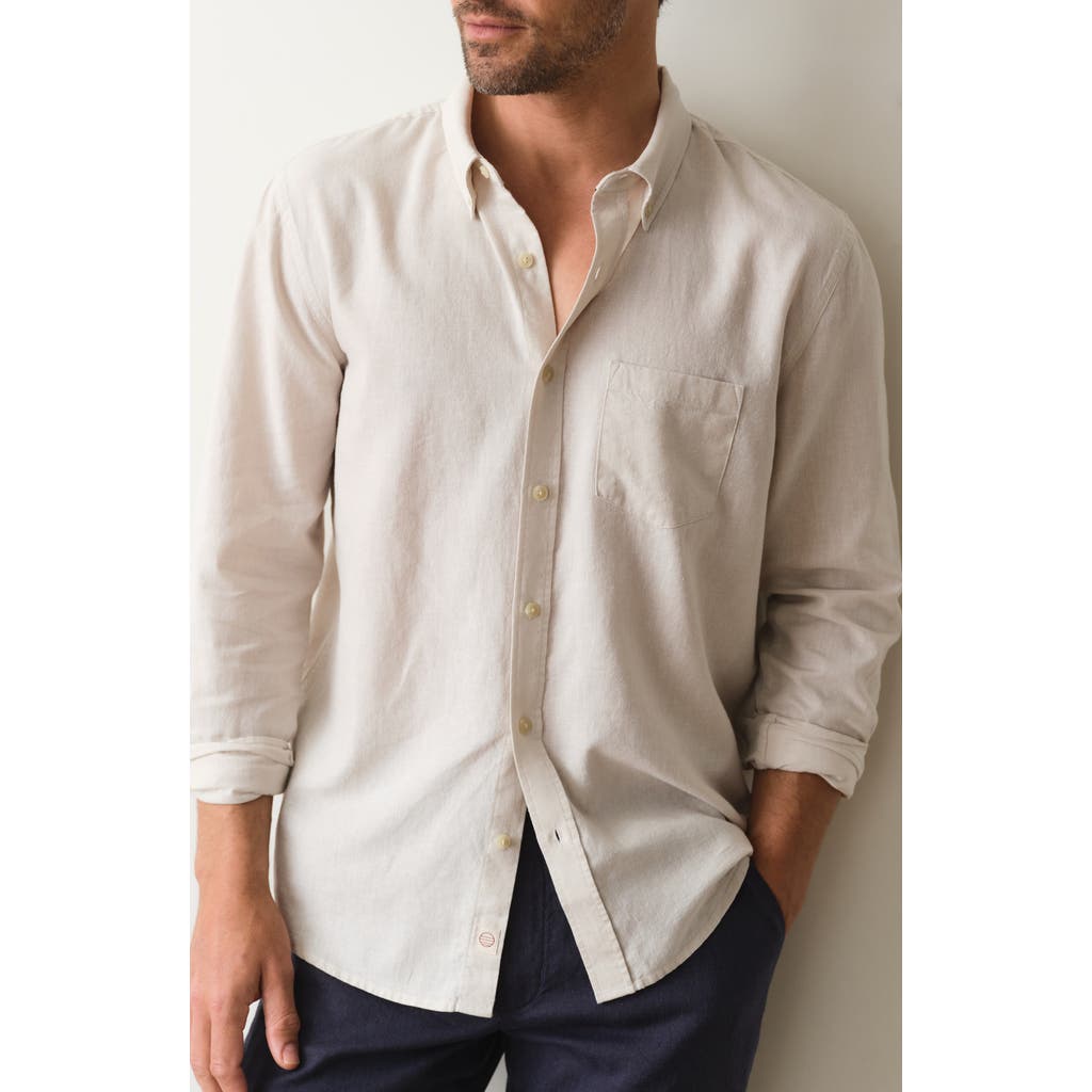 Marine Layer Marine Layer Better-than-Linen Hemp Blend Button-Up Shirt