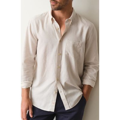 Marine Layer Marine Layer Better-than-Linen Hemp Blend Button-Up Shirt