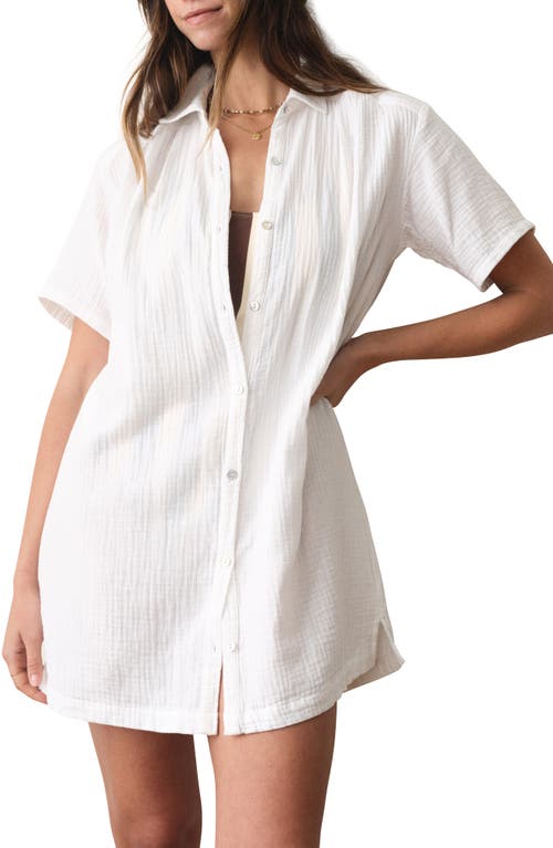 Marine Layer Marine Layer Bianca Organic Cotton Cover-Up Shirtdress