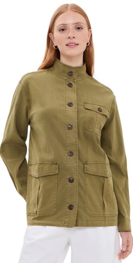 Marine Layer Marine Layer Blake Ripstop Utility Jacket Dark Olive