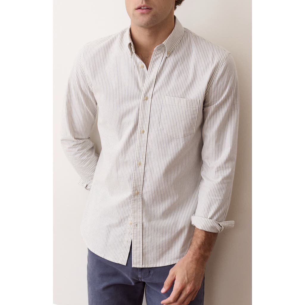 Marine Layer Marine Layer California Striped Oxford Shirt