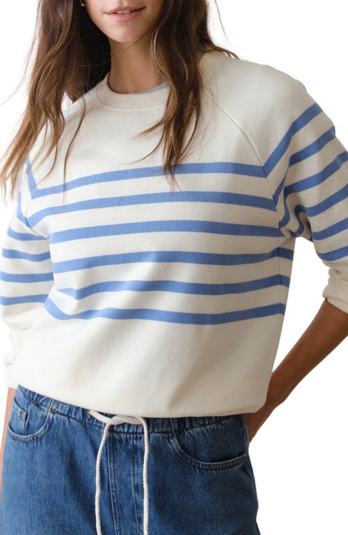 Marine Layer Marine Layer Cloud 9 Fleece Stripe Sweatshirt