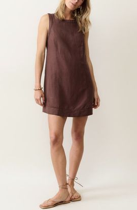 Marine Layer Marine Layer Cora Linen Blend Minidress