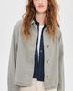 Marine Layer Marine Layer Crop Trench Coat Shadow - 2
