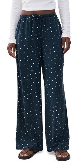 Marine Layer Marine Layer Drawstring Pants Navy Polka Dot