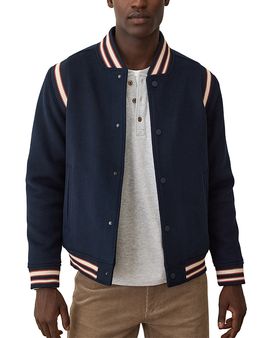 Marine Layer Marine Layer Fields Wool Blend Varsity Jacket