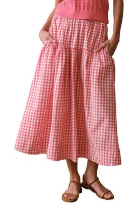 Marine Layer Marine Layer Gia Poplin Tiered Maxi Skirt
