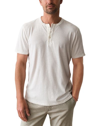 Marine Layer Marine Layer Hemp Cotton Henley T-Shirt